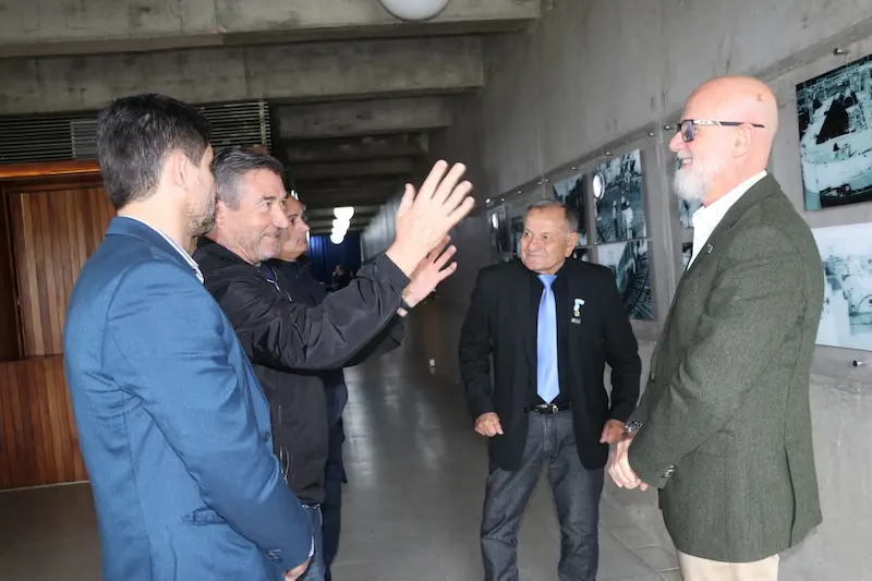 Roncaglia visit� el t�nel subfluvial y conoci� el nuevo sistema de monitoreo