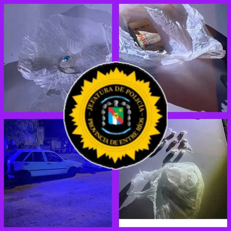 Efectivos de Comisaria 2da. Secuestraron coca�na, arma de fuego y automovil