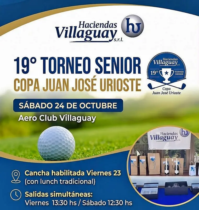 Torneo de golf senior copa Juan Jos� Urioste en Aero Club Villaguay