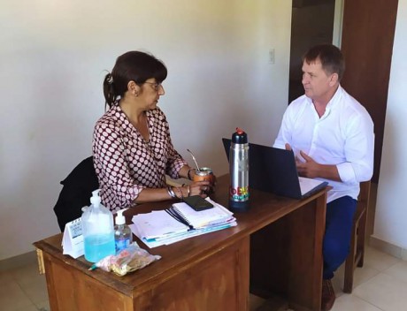 Daniel Koch visit la Comuna de Paso de la Laguna