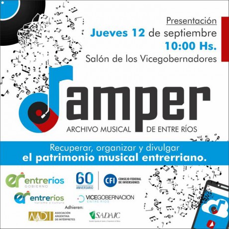 Con el impulso de la Vicegobernacin-Presentarn un Archivo Musical de la ciudad de Paran