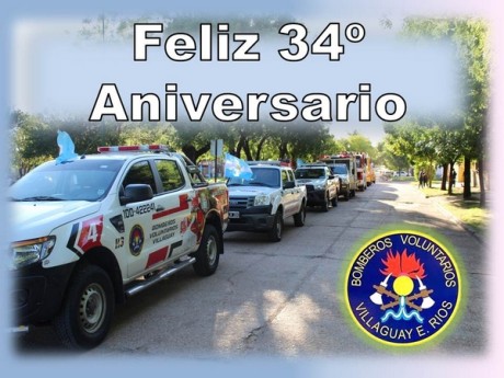34º aniversario de bomberos voluntarios de Villaguay