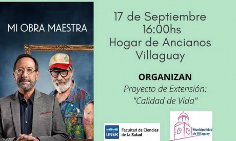 Tarde de cine en el Hogar de Ancianos Villaguay