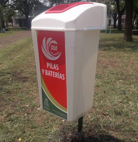 La Municipalidad de Villaguay instal contenedores para pilas y bateras de uso domstico, en distintos puntos de la Ciudad