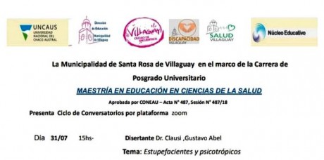 Conversatorio del Dr. Gustavo Abel Clausi sobre el tema Estupefacientes y psicotrpicos