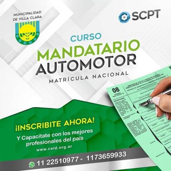 Curso De Mandatario Del Automotor 9023