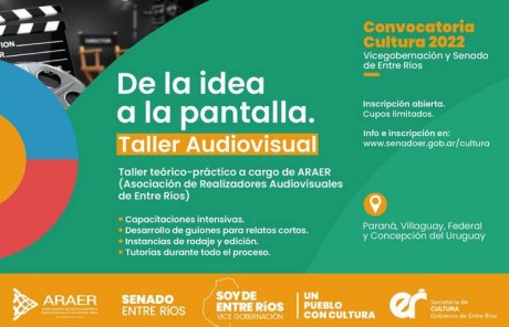 Se encuentra abierta la convocatoria para el taller audiovisual De la idea a la pantalla