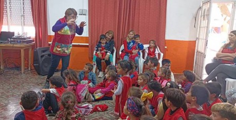 FESTEJOS POR EL DIA DEL LIBRO EN LA AVDA. SAN MARTIN DE VILLA DOMINGUEZ