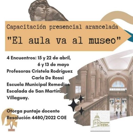 CAPACITACIÓN DOCENTE: EL AULA VA AL MUSEO