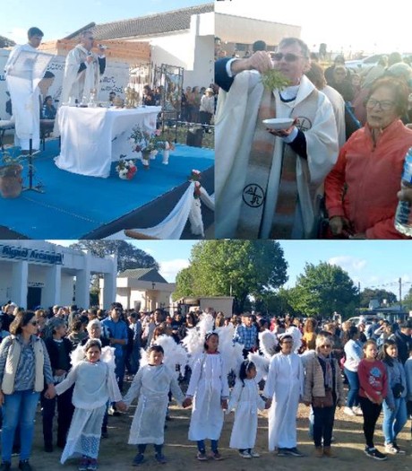 Una muchedumbre participó de la celebración de la festividad de San Miguel Arcángel
