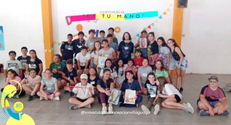 Convivencia de los jvenes de la Parroquia Inmaculada con el lema, De tu mano