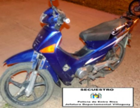 Recuperan en Villaguay una moto robada en Concepcin del Uruguay
