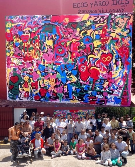 Nuevo mural eco-inclusivo en La Merced: El arte y el cuidado del medio ambiente salen del corazón