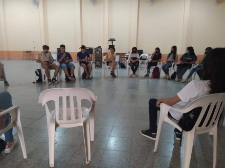 Derechos Humanos Genero y Diversidad de Villaguay en el espacio de Participacin Ciudadana con estudiantes de la escuela Leopoldo Herrera