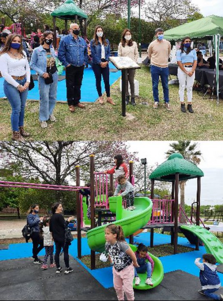 Plaza Ramrez la primera etapa de la puesta en valor fue habilitada
