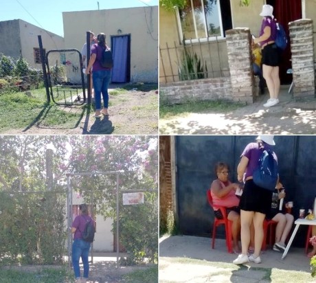 Puntos Violeta: Realizan recorridos semanales por los barrios aledaos informando y concientizando