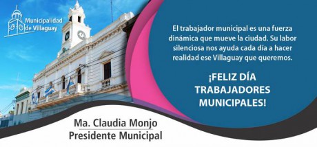 Da del empleado municipal-Claudia Monjo salud a los servidores pblicos 
