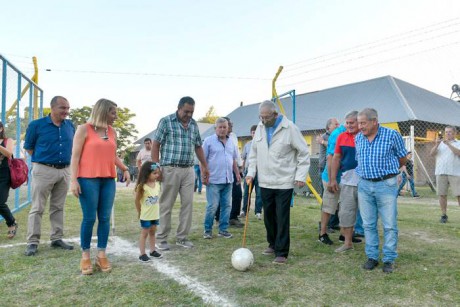 Stratta particip del acto en el que se nombr Padre Santiago Baldesari a la cancha del Club Atltico San Benito