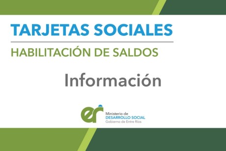 Este viernes se habilitan las tarjetas sociales