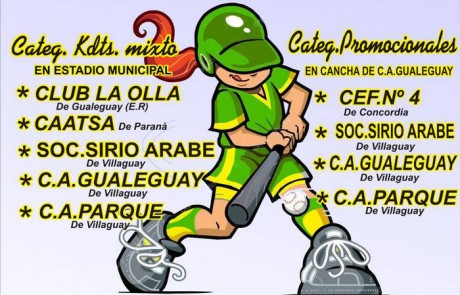 Torneo de Softbol aniversario por los Orgenes Histricos de Villaguay