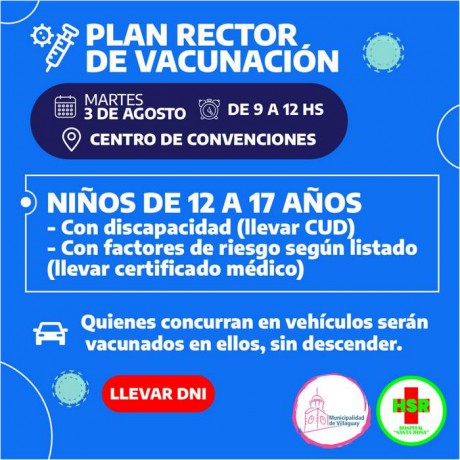 Se inicia en Villaguay la vacunacin a nios de 12 a 17 aos