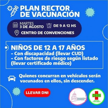 Comienza la vacunacin de nios de 12 a 17 aos en Villaguay