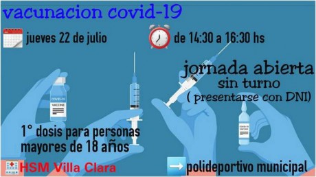 Jornada abierta de vacunacin contra covid en Villa Clara