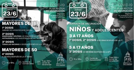 JUEVES 23 DE JUNIO CONTINA PLAN RECTOR DE VACUNACIN CONTRA COV1D-19 